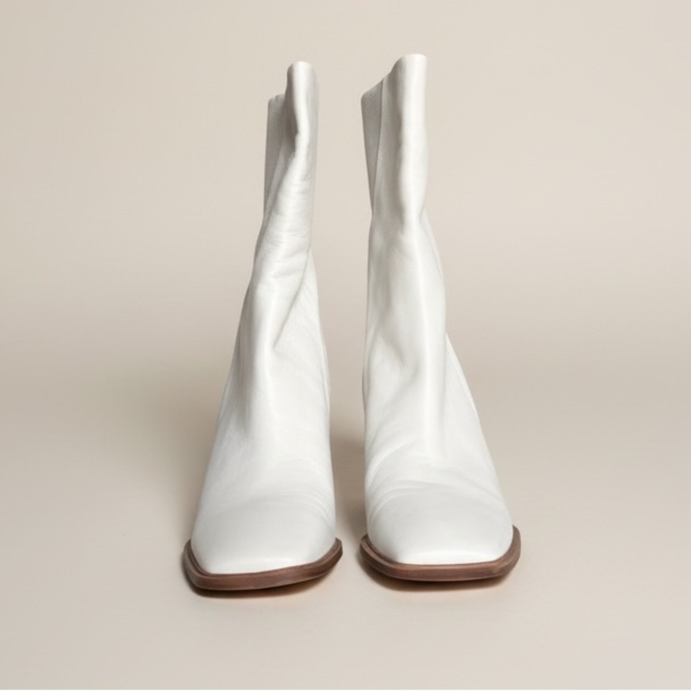Franco Sarto Stevie / Steviena Mid-Calf Leather Boots Size 8.5 NWOB - Picture 3 of 14